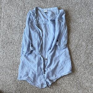 Dotti Light Blue Cotton Top